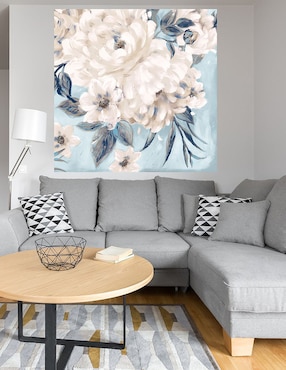 Cuadro decorativo Romance índigo técnica mixta Cuadros Jr Primavera