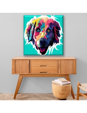 Cuadro decorativo Industria Grafica Ciento 23 Cachorro colorido