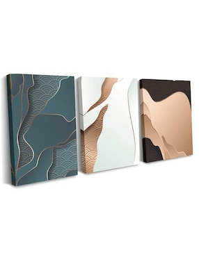 Cuadro decorativo Canvas Art set de planos japoneses de lujo con barniz a registro