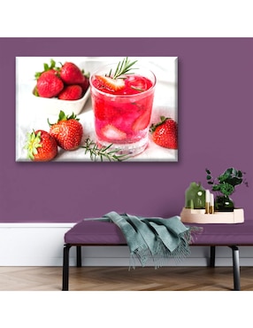 Cuadro decorativo Industria Grafica Ciento 23 Agua de fresa
