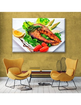 Cuadro decorativo Industria Grafica Ciento 23 Pollo y ensalada