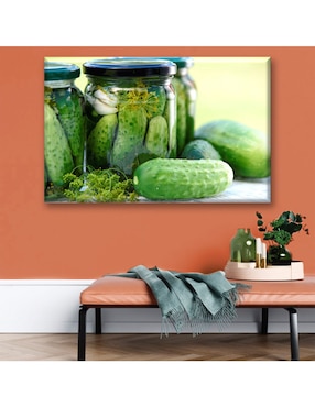 Cuadro decorativo Industria Grafica Ciento 23 Frascos de pepinillos