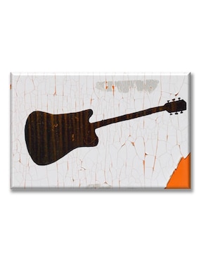 Cuadro Decorativo Industria Gráfica Ciento 23 Guitarra Desgastada