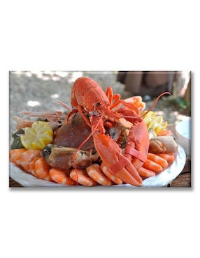 Cuadro decorativo Industria Grafica Ciento 23 Langosta y mariscos