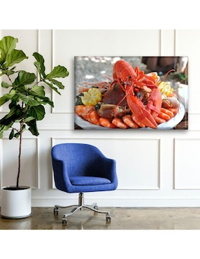 Cuadro decorativo Industria Grafica Ciento 23 Langosta y mariscos