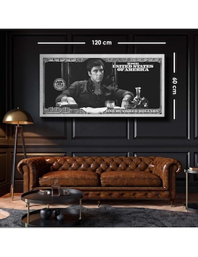 Cuadro decorativo Canvas Art billete corleone