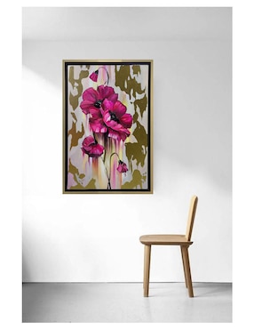 Pintura Resplandor Floral técnica mixta Lune Art Gallery Flores