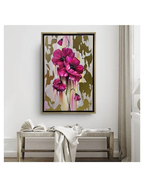 Pintura Resplandor Floral técnica mixta Lune Art Gallery Flores