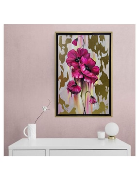 Pintura Resplandor Floral técnica mixta Lune Art Gallery Flores