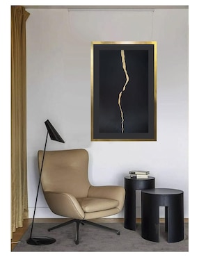 Pintura Destello dorado técnica acrílico Lune Art Gallery