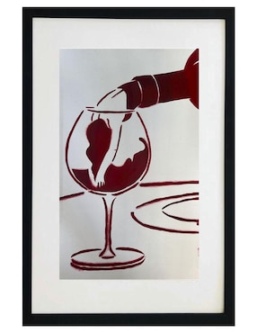 Pintura Good Wine técnica acrílico Lune Art Gallery Vinos