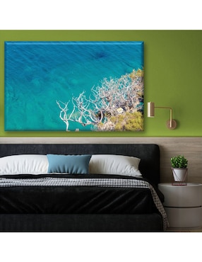 Cuadro decorativo Industria Grafica Ciento 23 Mar azul