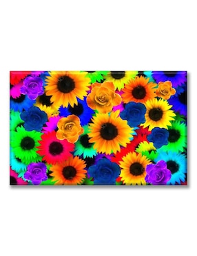 Cuadro Decorativo Industria Gráfica Ciento 23 Girasol Colorido