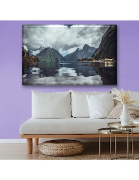 Cuadro decorativo Industria Grafica Ciento 23 Montañas en día nublado