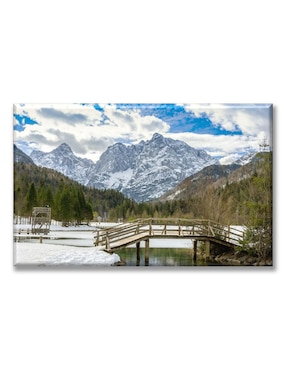 Cuadro Decorativo Industria Gráfica Ciento 23 Puente En El Lago