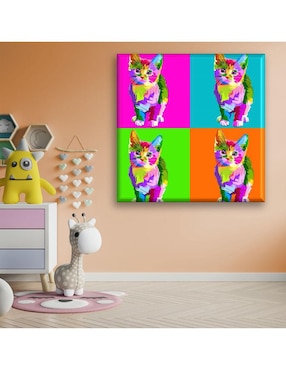 Cuadro decorativo Industria Grafica Ciento 23 Arte pop gato