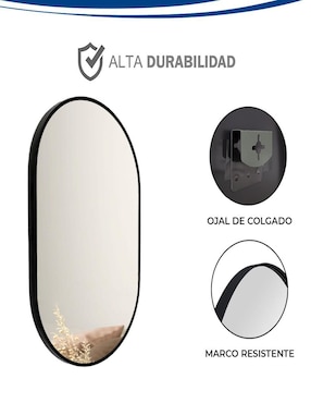 Espejo ovalado Gravita
