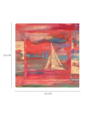 Cuadro decorativo Barcos del Puerto III técnica mixta Cuadros Jr Navegación
