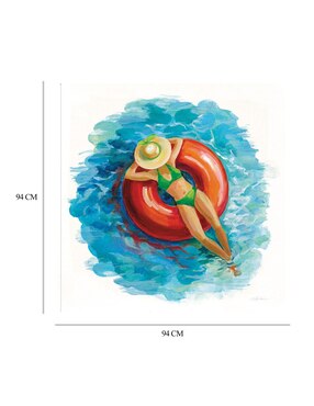 Cuadro decorativo Bañista I técnica mixta Cuadros Jr Verano