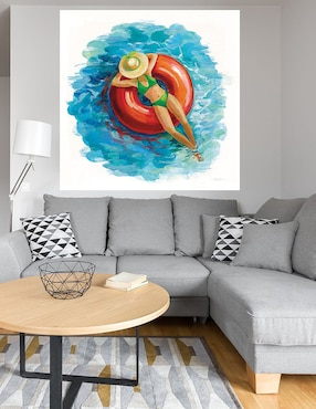 Cuadro decorativo Bañista I técnica mixta Cuadros Jr Verano
