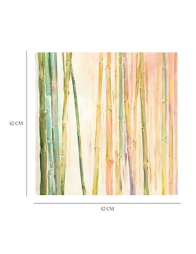 Cuadro decorativo Bambú II técnica mixta Cuadros Jr Primavera