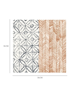 Cuadro decorativo Azulejo Maki VII técnica mixta Cuadros Jr Formas