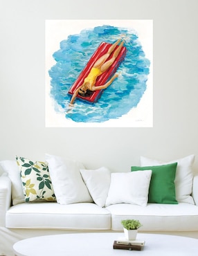 Cuadro decorativo Bañista II técnica mixta Cuadros Jr Verano