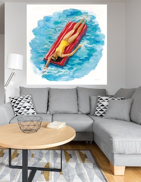 Cuadro decorativo Bañista II técnica mixta Cuadros Jr Verano