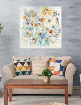 Cuadro decorativo Azul armónico técnica mixta Cuadros Jr Primavera