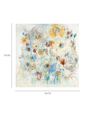 Cuadro decorativo Azul armónico técnica mixta Cuadros Jr Primavera