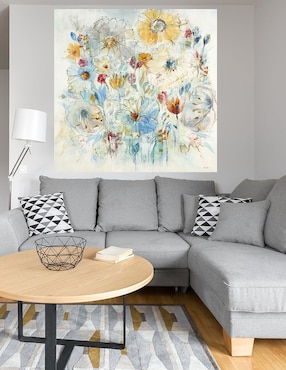 Cuadro decorativo Azul armónico técnica mixta Cuadros Jr Primavera