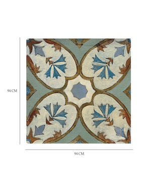 Cuadro decorativo Azulejo del Viejo Mundo IV técnica mixta Cuadros Jr Símbolos
