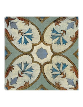Cuadro decorativo Azulejo del Viejo Mundo IV técnica mixta Cuadros Jr Símbolos