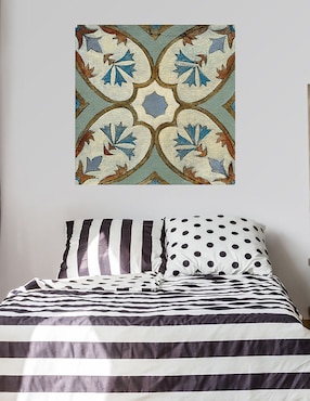 Cuadro decorativo Azulejo del Viejo Mundo IV técnica mixta Cuadros Jr Símbolos