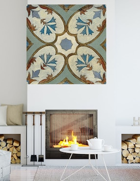 Cuadro decorativo Azulejo del Viejo Mundo IV técnica mixta Cuadros Jr Símbolos