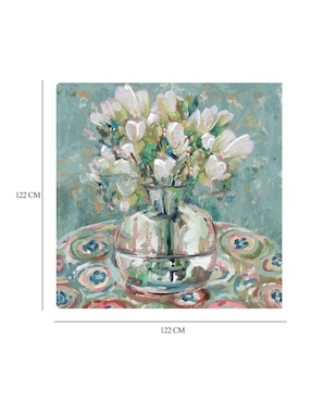 Cuadro decorativo Barcelona técnica mixta Cuadros Jr Floreros
