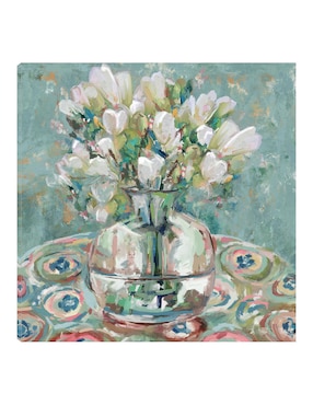 Cuadro decorativo Barcelona técnica mixta Cuadros Jr Floreros