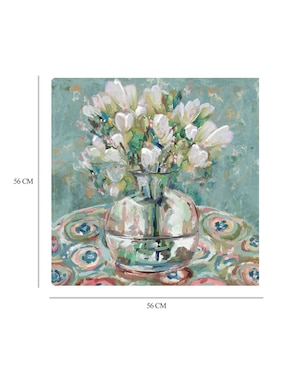 Cuadro decorativo Barcelona técnica mixta Cuadros Jr Floreros