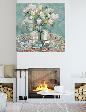 Cuadro decorativo Barcelona técnica mixta Cuadros Jr Floreros