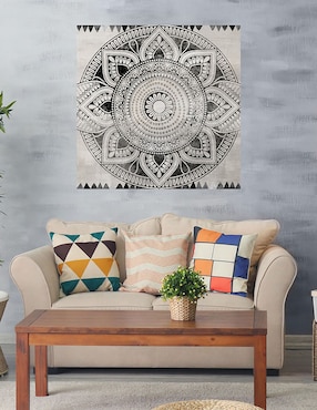 Cuadro decorativo Baldosa étnica técnica mixta Cuadros Jr Símbolos