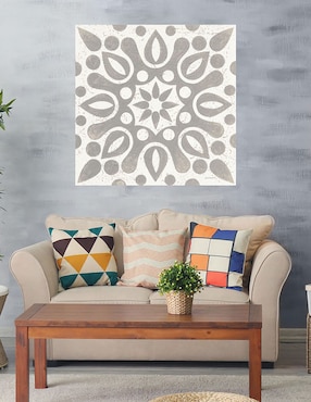 Cuadro decorativo Azulejo de Caravana de Invierno IV técnica mixta Cuadros Jr Símbolos