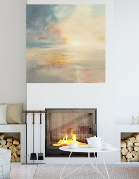 Cuadro decorativo Amanecer técnica mixta Cuadros Jr Nubes
