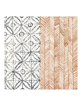 Cuadro decorativo Azulejo Maki VII técnica mixta Cuadros Jr Formas