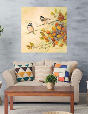Cuadro decorativo Aves de otoño I técnica mixta Cuadros Jr Aves Silvestres