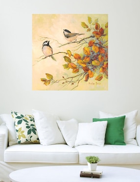 Cuadro decorativo Aves de otoño I técnica mixta Cuadros Jr Aves Silvestres