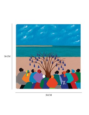 Cuadro decorativo Árbol de botella de Islas Gullah técnica mixta Cuadros Jr Playas