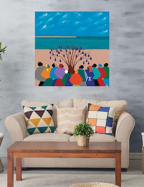 Cuadro decorativo Árbol de botella de Islas Gullah técnica mixta Cuadros Jr Playas