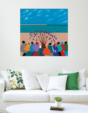 Cuadro decorativo Árbol de botella de Islas Gullah técnica mixta Cuadros Jr Playas