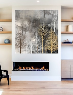Cuadro decorativo Árboles de Invierno técnica mixta Cuadros Jr Naturaleza