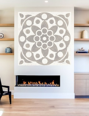 Cuadro decorativo Azulejo de Caravana de Invierno II técnica mixta Cuadros Jr Símbolos